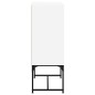 vidaXL Beistellschrank mit Glastüren Weiß 69x37x100 cm vidaXL Beistellschrank mit Glastüren Weiß 69x37x100 cm