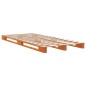 vidaXL Palettenbett Wachsbraun 90x200 cm Massivholz Kiefer vidaXL Palettenbett Wachsbraun 90x200 cm Massivholz Kiefer