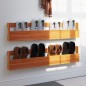 vidaXL Wand-Schuhregale 2 Stk. Wachsbraun 110x8,5x23,5 cm Massivholz vidaXL Wand-Schuhregale 2 Stk. Wachsbraun 110x8,5x23,5 cm Massivholz