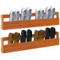 vidaXL Wand-Schuhregale 2 Stk. Wachsbraun 110x8,5x23,5 cm Massivholz vidaXL Wand-Schuhregale 2 Stk. Wachsbraun 110x8,5x23,5 cm Massivholz