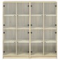 vidaXL Bücherschrank mit Türen Sonoma-Eiche 136x37x142cm Holzwerkstoff vidaXL Bücherschrank mit Türen Sonoma-Eiche 136x37x142cm Holzwerkstoff