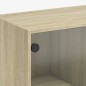 vidaXL Bücherschrank mit Türen Sonoma-Eiche 136x37x142cm Holzwerkstoff vidaXL Bücherschrank mit Türen Sonoma-Eiche 136x37x142cm Holzwerkstoff