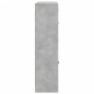 vidaXL Bücherschrank mit Türen Betongrau 136x37x142 cm Holzwerkstoff vidaXL Bücherschrank mit Türen Betongrau 136x37x142 cm Holzwerkstoff
