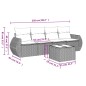 vidaXL 5-tlg. Garten-Sofagarnitur mit Kissen Beige Poly Rattan vidaXL 5-tlg. Garten-Sofagarnitur mit Kissen Beige Poly Rattan
