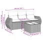 vidaXL 4-tlg. Garten-Sofagarnitur mit Kissen Schwarz Poly Rattan vidaXL 4-tlg. Garten-Sofagarnitur mit Kissen Schwarz Poly Rattan