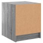 vidaXL Nachttisch mit Glastür Grau Sonoma 35x37x42 cm vidaXL Nachttisch mit Glastür Grau Sonoma 35x37x42 cm