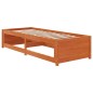 vidaXL Tagesbett Wachsbraun 90x200 cm Massivholz Kiefer vidaXL Tagesbett Wachsbraun 90x200 cm Massivholz Kiefer