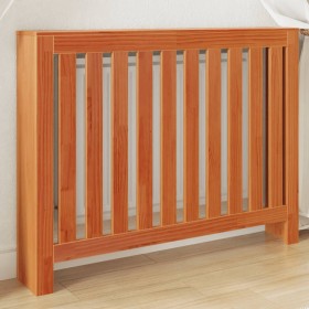 vidaXL Heizkörperverkleidung Wachsbraun 108,5x19x84cm Massivholz
