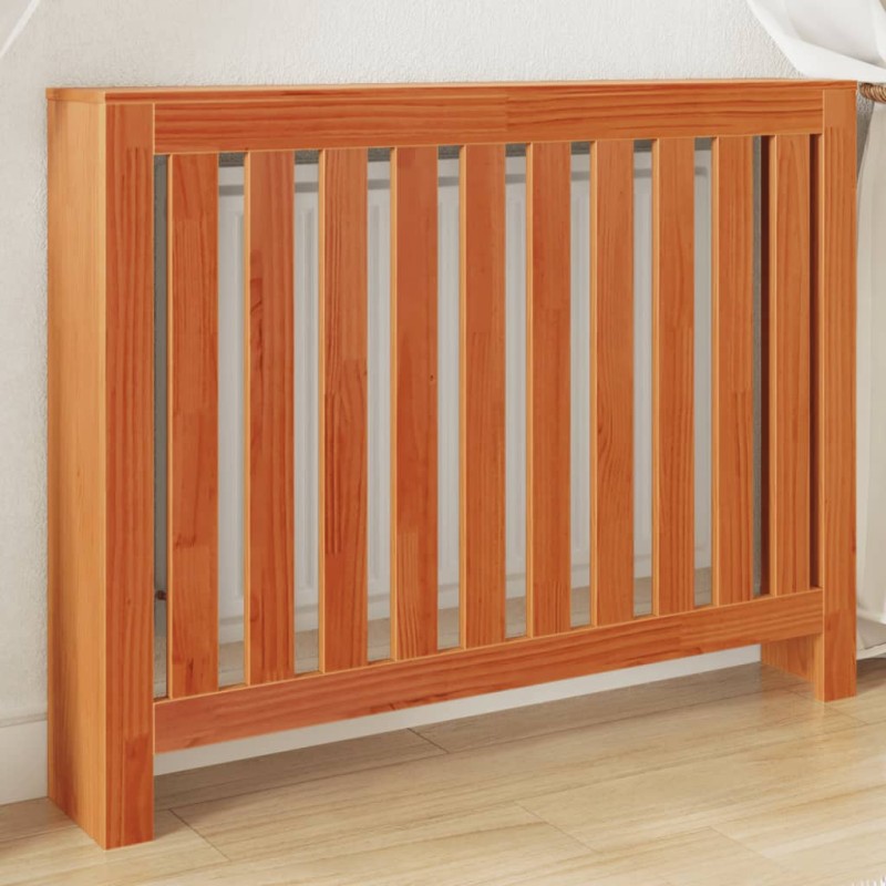 vidaXL Heizkörperverkleidung Wachsbraun 108,5x19x84cm Massivholz vidaXL Heizkörperverkleidung Wachsbraun 108,5x19x84cm Massivholz
