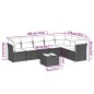 vidaXL 8-tlg. Garten-Sofagarnitur mit Kissen Schwarz Poly Rattan vidaXL 8-tlg. Garten-Sofagarnitur mit Kissen Schwarz Poly Rattan