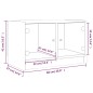 vidaXL TV-Schrank mit Glastüren Räuchereiche 68x37x42 cm vidaXL TV-Schrank mit Glastüren Räuchereiche 68x37x42 cm