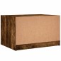 vidaXL Couchtisch mit Glastüren Räuchereiche 68x50x42 cm vidaXL Couchtisch mit Glastüren Räuchereiche 68x50x42 cm
