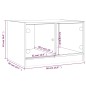 vidaXL Couchtisch mit Glastüren Räuchereiche 68x50x42 cm vidaXL Couchtisch mit Glastüren Räuchereiche 68x50x42 cm