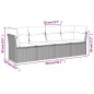 vidaXL 4-tlg. Garten-Sofagarnitur mit Kissen Schwarz Poly Rattan vidaXL 4-tlg. Garten-Sofagarnitur mit Kissen Schwarz Poly Rattan