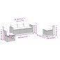 vidaXL 5-tlg. Garten-Sofagarnitur mit Kissen Beige Poly Rattan vidaXL 5-tlg. Garten-Sofagarnitur mit Kissen Beige Poly Rattan