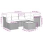 vidaXL 7-tlg. Garten-Sofagarnitur mit Kissen Beige Poly Rattan vidaXL 7-tlg. Garten-Sofagarnitur mit Kissen Beige Poly Rattan