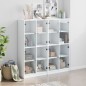 vidaXL Bücherschrank mit Türen Weiß 136x37x142 cm Holzwerkstoff vidaXL Bücherschrank mit Türen Weiß 136x37x142 cm Holzwerkstoff