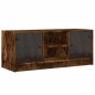 vidaXL TV-Schrank mit Glastüren Räuchereiche 102x37x42 cm vidaXL TV-Schrank mit Glastüren Räuchereiche 102x37x42 cm