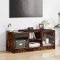 vidaXL TV-Schrank mit Glastüren Räuchereiche 102x37x42 cm vidaXL TV-Schrank mit Glastüren Räuchereiche 102x37x42 cm
