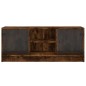 vidaXL TV-Schrank mit Glastüren Räuchereiche 102x37x42 cm vidaXL TV-Schrank mit Glastüren Räuchereiche 102x37x42 cm