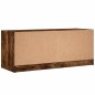 vidaXL TV-Schrank mit Glastüren Räuchereiche 102x37x42 cm vidaXL TV-Schrank mit Glastüren Räuchereiche 102x37x42 cm