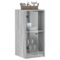 vidaXL Beistellschrank mit Glastüren Grau Sonoma 35x37x75,5 cm vidaXL Beistellschrank mit Glastüren Grau Sonoma 35x37x75,5 cm