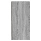 vidaXL Beistellschrank mit Glastüren Grau Sonoma 35x37x75,5 cm vidaXL Beistellschrank mit Glastüren Grau Sonoma 35x37x75,5 cm