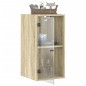 vidaXL Wandschrank mit Glastüren Sonoma-Eiche 35x37x68,5 cm
