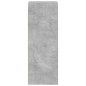 vidaXL Wandschrank mit Glastüren Betongrau 35x37x100 cm vidaXL Wandschrank mit Glastüren Betongrau 35x37x100 cm