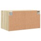 vidaXL Wandschrank mit Glastüren Sonoma-Eiche 68,5x37x35 cm vidaXL Wandschrank mit Glastüren Sonoma-Eiche 68,5x37x35 cm