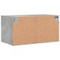 vidaXL Wandschrank mit Glastüren Betongrau 68,5x37x35 cm vidaXL Wandschrank mit Glastüren Betongrau 68,5x37x35 cm
