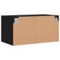 vidaXL Wandschrank mit Glastüren Schwarz 68,5x37x35 cm vidaXL Wandschrank mit Glastüren Schwarz 68,5x37x35 cm