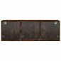 vidaXL Wandschrank mit Glastüren Räuchereiche 102x37x35 cm vidaXL Wandschrank mit Glastüren Räuchereiche 102x37x35 cm