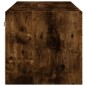 vidaXL Wandschrank mit Glastüren Räuchereiche 102x37x35 cm vidaXL Wandschrank mit Glastüren Räuchereiche 102x37x35 cm