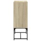 vidaXL Beistellschrank mit Glastüren Sonoma-Eiche 69x37x100 cm vidaXL Beistellschrank mit Glastüren Sonoma-Eiche 69x37x100 cm