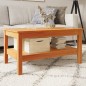 vidaXL Couchtisch Wachsbraun 80x50x40 cm Massivholz Kiefer vidaXL Couchtisch Wachsbraun 80x50x40 cm Massivholz Kiefer