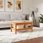 vidaXL Couchtisch Wachsbraun 80x50x40 cm Massivholz Kiefer vidaXL Couchtisch Wachsbraun 80x50x40 cm Massivholz Kiefer