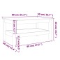 vidaXL Couchtisch Wachsbraun 80x50x40 cm Massivholz Kiefer vidaXL Couchtisch Wachsbraun 80x50x40 cm Massivholz Kiefer