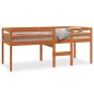 vidaXL Hochbett Wachsbraun 90x200 cm Massivholz Kiefer vidaXL Hochbett Wachsbraun 90x200 cm Massivholz Kiefer