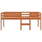 vidaXL Hochbett Wachsbraun 90x200 cm Massivholz Kiefer vidaXL Hochbett Wachsbraun 90x200 cm Massivholz Kiefer