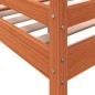 vidaXL Hochbett Wachsbraun 90x200 cm Massivholz Kiefer vidaXL Hochbett Wachsbraun 90x200 cm Massivholz Kiefer