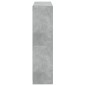 vidaXL Bücherschrank mit Türen Betongrau 136x37x142 cm Holzwerkstoff vidaXL Bücherschrank mit Türen Betongrau 136x37x142 cm Holzwerkstoff