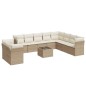 vidaXL 11-tlg. Garten-Sofagarnitur mit Kissen Beige Poly Rattan vidaXL 11-tlg. Garten-Sofagarnitur mit Kissen Beige Poly Rattan