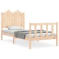Massivholzbett mit Kopfteil 90x200 cm Massivholzbett mit Kopfteil 90x200 cm
