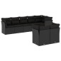 vidaXL 8-tlg. Garten-Sofagarnitur mit Kissen Schwarz Poly Rattan vidaXL 8-tlg. Garten-Sofagarnitur mit Kissen Schwarz Poly Rattan