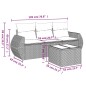 vidaXL 4-tlg. Garten-Sofagarnitur mit Kissen Beige Poly Rattan vidaXL 4-tlg. Garten-Sofagarnitur mit Kissen Beige Poly Rattan