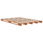 vidaXL Palettenbett Wachsbraun 140x200 cm Massivholz Kiefer vidaXL Palettenbett Wachsbraun 140x200 cm Massivholz Kiefer