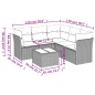 vidaXL 6-tlg. Garten-Sofagarnitur mit Kissen Schwarz Poly Rattan vidaXL 6-tlg. Garten-Sofagarnitur mit Kissen Schwarz Poly Rattan