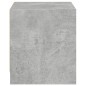 vidaXL Nachttisch mit Glastür Betongrau 35x37x42 cm vidaXL Nachttisch mit Glastür Betongrau 35x37x42 cm