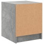 vidaXL Nachttisch mit Glastür Betongrau 35x37x42 cm vidaXL Nachttisch mit Glastür Betongrau 35x37x42 cm